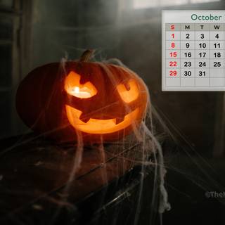 October 2023 Halloween desktop wallpaper