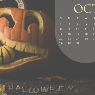 October 2023 Halloween desktop wallpaper