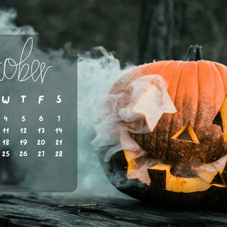 October 2023 Halloween desktop wallpaper