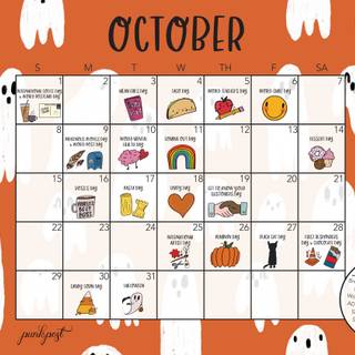 October 2023 Halloween desktop wallpaper