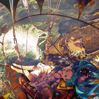 Hatsune Miku autumn wallpaper