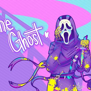 Cute ghost face wallpaper