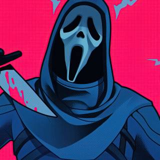 Cute ghost face wallpaper