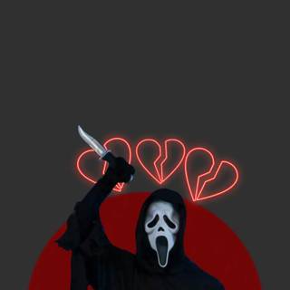 Cute ghost face wallpaper