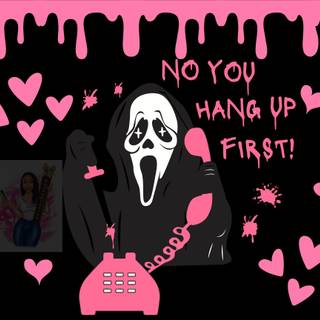 Cute ghost face wallpaper