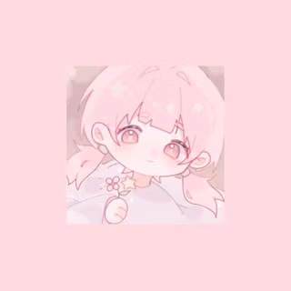 Aesthetic pink anime PFP wallpaper