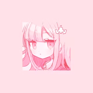 Aesthetic pink anime PFP wallpaper