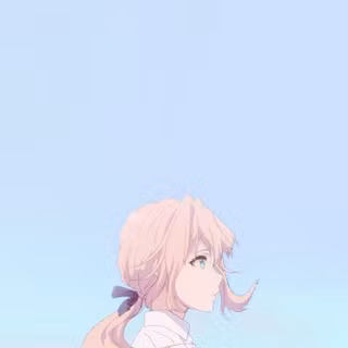 Aesthetic pink anime PFP wallpaper