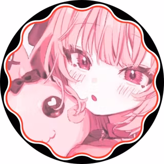 Aesthetic pink anime PFP wallpaper