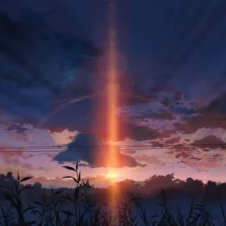 Dark anime nature wallpaper