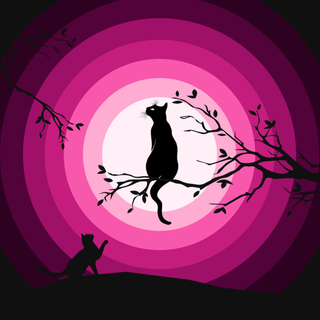 Anime cat pink aesthetic wallpaper