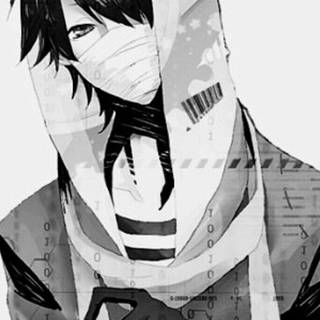 Boy in black wallpaper