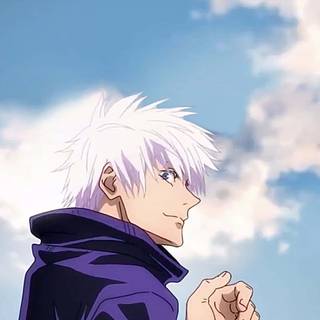 Clean blue anime wallpaper