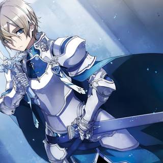 Clean blue anime wallpaper