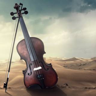 4k violin wallpaper