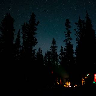 Camp fire 4k wallpaper