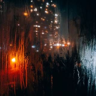 Night rain 4k wallpaper
