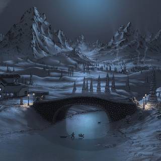 Winter artwork wallpaper