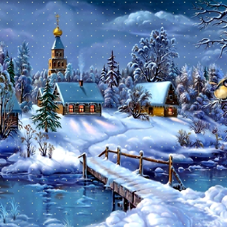 Winter artwork wallpaper