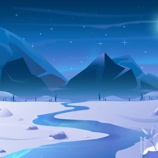 Winter artwork wallpaper