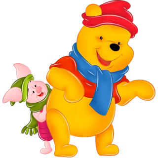 Winter Winnie The Pooh wallpaper