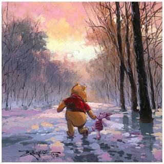 Winter Winnie The Pooh wallpaper