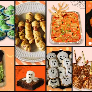 Halloween foods wallpaper