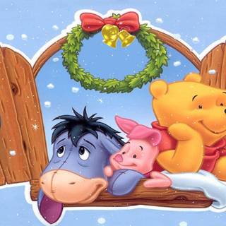 Winter Winnie The Pooh wallpaper