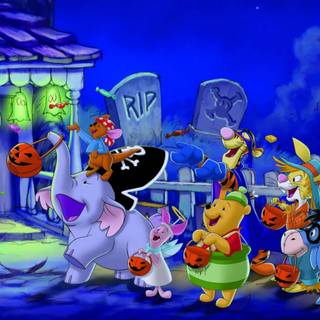 Winter Winnie The Pooh wallpaper