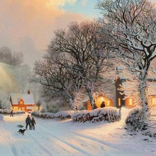 Winter artwork wallpaper