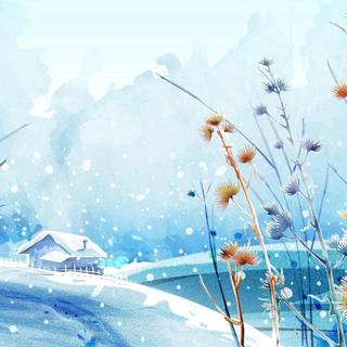 Winter artwork wallpaper