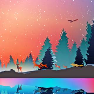 Winter artwork wallpaper