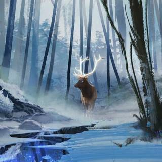 Winter artwork wallpaper