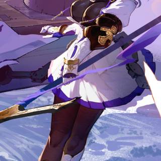 St Louis Azur girl wallpaper