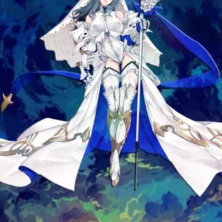 St Louis Azur girl wallpaper