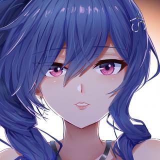 St Louis Azur girl wallpaper