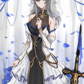 St Louis Azur girl wallpaper