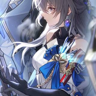 St Louis Azur girl wallpaper