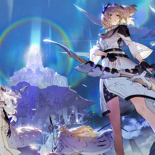 St Louis Azur girl wallpaper