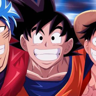 Luffy vs Goku wallpaper