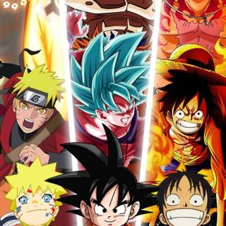 Luffy vs Goku wallpaper