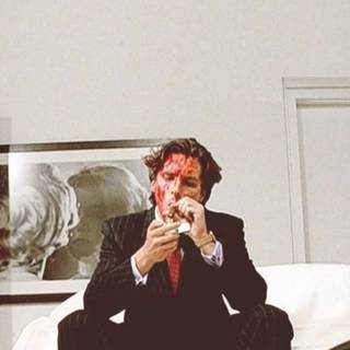 Patrick Bateman phone wallpaper