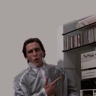 Patrick Bateman phone wallpaper