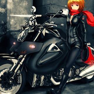 Bike girl HD laptop wallpaper