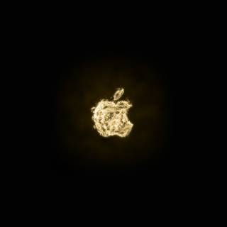 Apple gold 4k wallpaper
