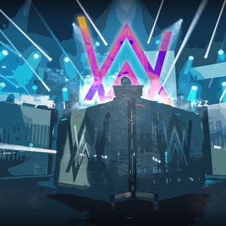 Alan Walker logo 4k wallpaper