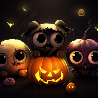 Preppy Halloween computer wallpaper