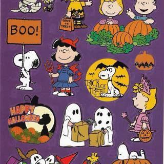Halloween cartoon vintage wallpaper