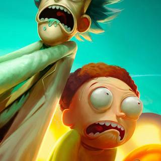 Rick and Morty phone 4k wallpaper