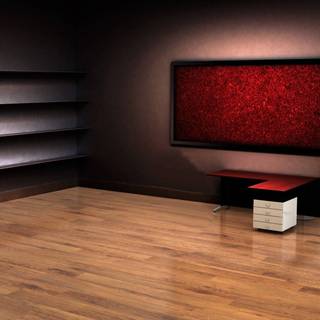 Desktop shelf dark wallpaper